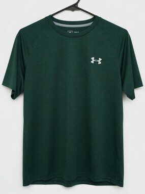 Men's Medium Heat Gear Under Armour Emerald Green Men's Medium Short Sleeve